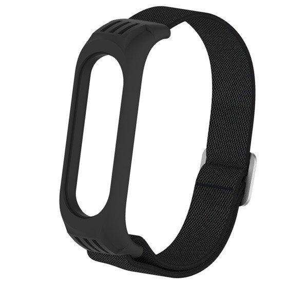 Pótszíj (egyedi méret, textil) FEKETE Xiaomi MI Band 3, Xiaomi MI Band 4,
Xiaomi Mi Band 5, Xiaomi Mi Band 6