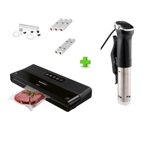 SilverCrest SV 125 Maxi-Pack sous-vide vákuumcsomagoló + Ambiano SVS 21 inox
1200W nemesacél főzőrúd készlet