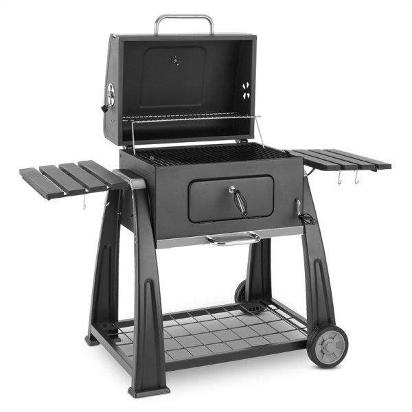 Klarstein Bigfoot faszenes grillező, füstölő, BBQ grill, 55 x 40 cm, acél,
fekete