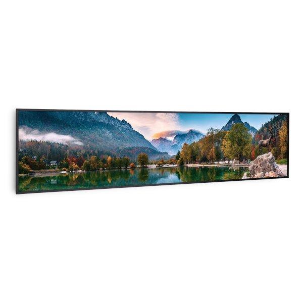 Klarstein Wonderwall Air Art Smart, infravörös hősugárzó, 120 x 30 cm, 350
W, tenger