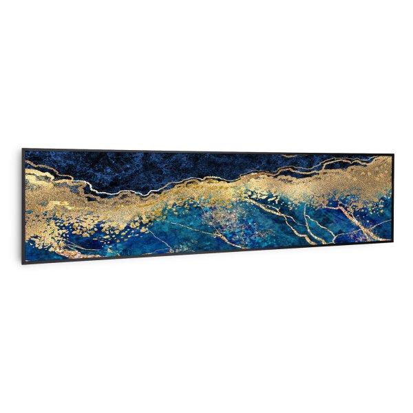 Klarstein Wonderwall Air Art Smart, infravörös hősugárzó, 120 x 30 cm, 350
W, kék márvány