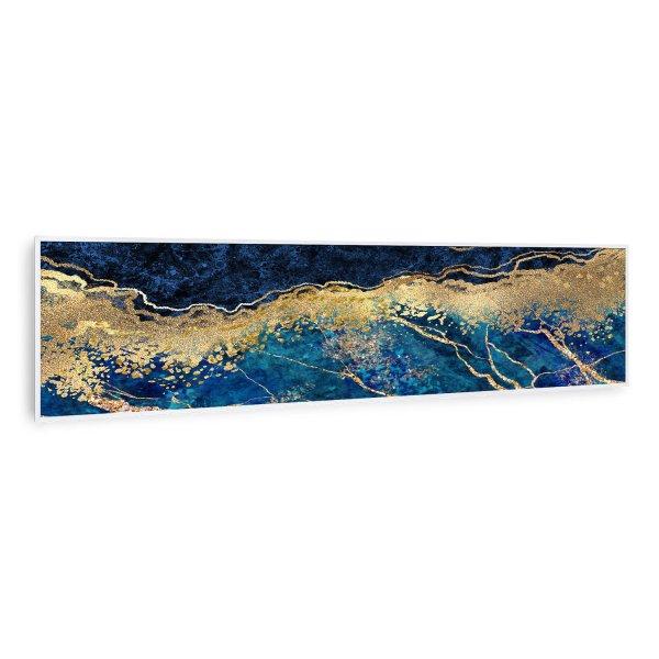 Klarstein Wonderwall Air Art Smart, infravörös hősugárzó, 120 x 30 cm, 350
W, kék márvány