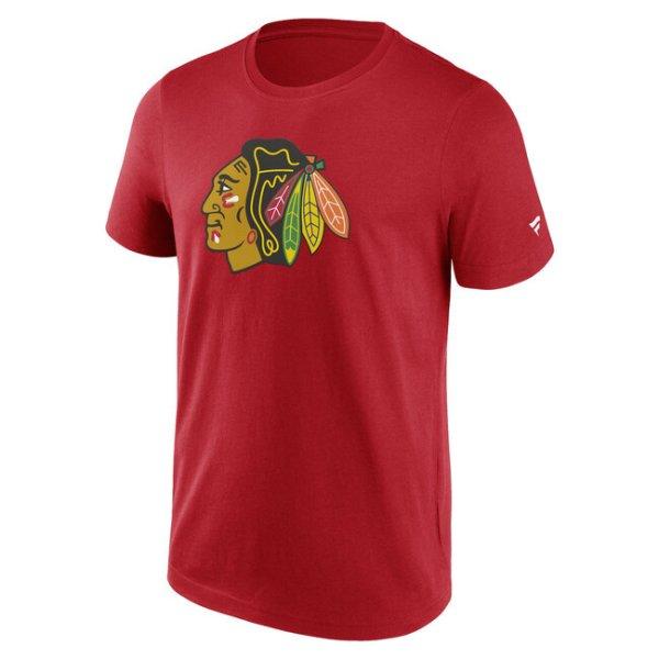 Fanatics Primary Logo Graphic Tee Chicago Blackhawks athletic red