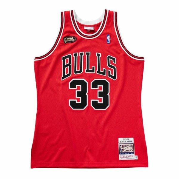 Jersey Mitchell & Ness Chicago Bulls #33 Scottie Pippen Authentic Road Finals
Jersey red