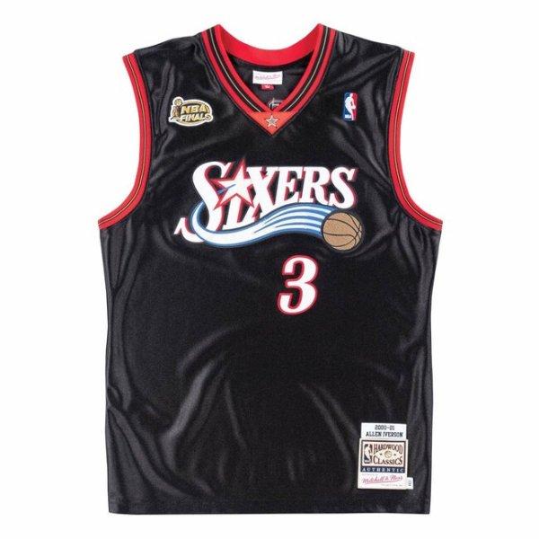 Jersey Mitchell & Ness Philadelphia 76ers #1 Allen Iverson Authentic Jersey
black