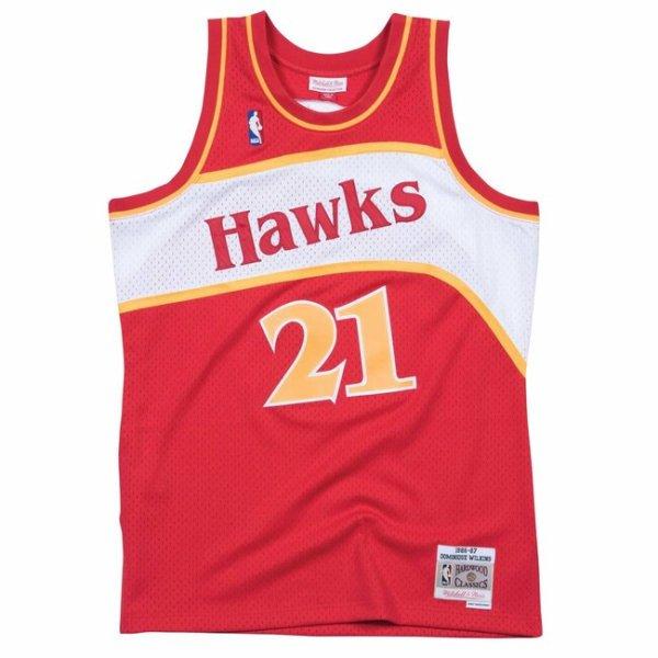 Mitchell & Ness Atlanta Hawks #21 Dominique Wilkins Swingman Jersey scarlet