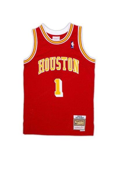 Mitchell & Ness Houston Rockets #1 Tracy McGrady university red Swingman Jersey