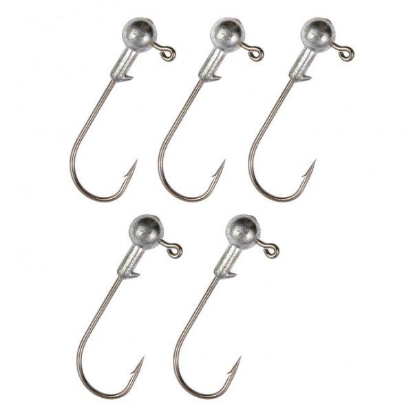 Nevis Master Twister Jig Heads 5g size 5/0 - 5db jigfejes horog (8560-550) Natur