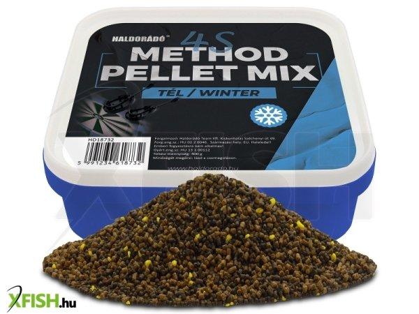 Haldorádó 4S Method Pellet Mix - Tél 400g natúr/halas