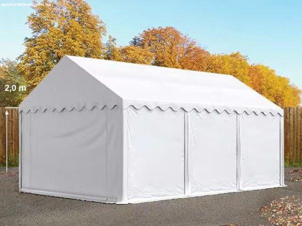 Raktársátor tároló sátor 6x3 m ponyva PVC fehér