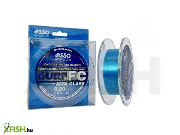 Asso Surf Monofil Fluorocarbon Távdobó Zsinór 1000m 0,30mm 6,35Kg