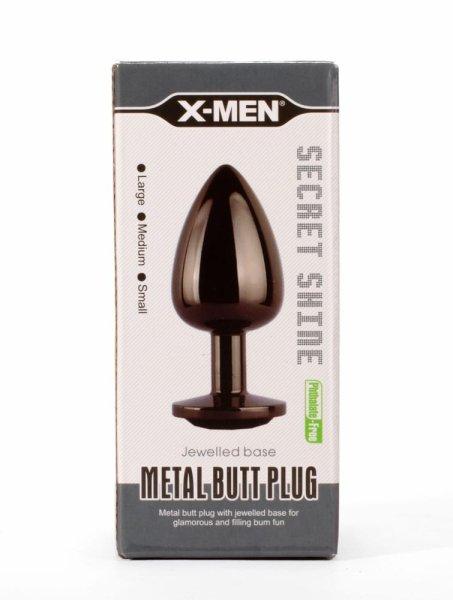  X-MEN Secret Shine Metal Butt Plug Gun Colour L 