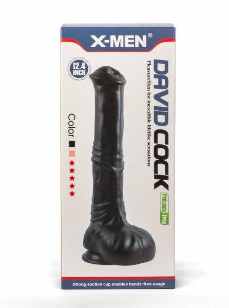  X-MEN David 12.4" Cock Black 