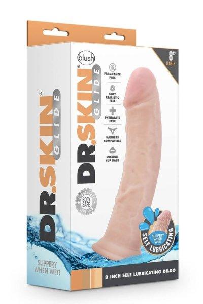  DR. SKIN 8INCH SELF LUBRICATING DILDO 