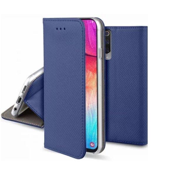 Smart magnet Xiaomi Redmi Note 9S / 9 Pro oldalra nyíló mágneses könyv tok
szilikon belsővel sötétkék