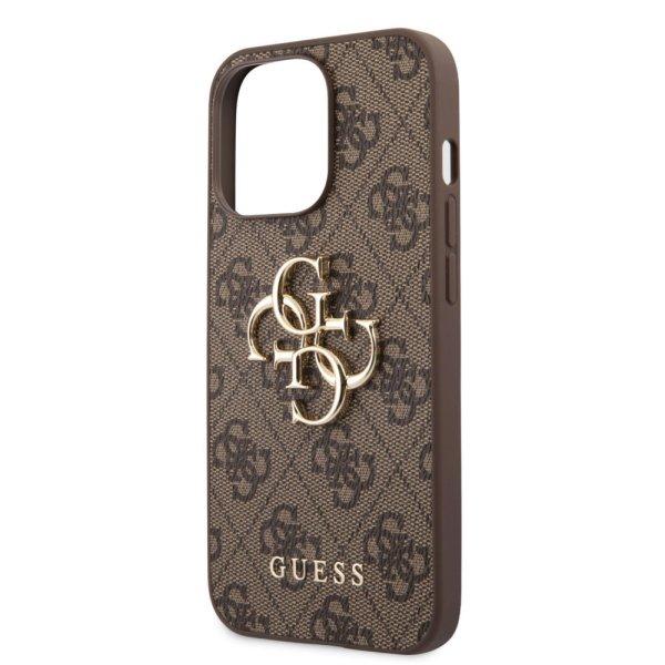 Guess Apple iPhone 13 Pro Max (6.7) PU 4G Metal Logo hátlapvédő tok barna
(GUHCP13X4GMGBR)