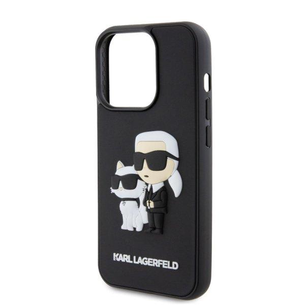 Karl Lagerfeld 3D Rubber Karl and Choupette Apple iPhone 14 Pro (6.1)
hátlapvédő tok fekete (KLHCP14L3DRKCNK)