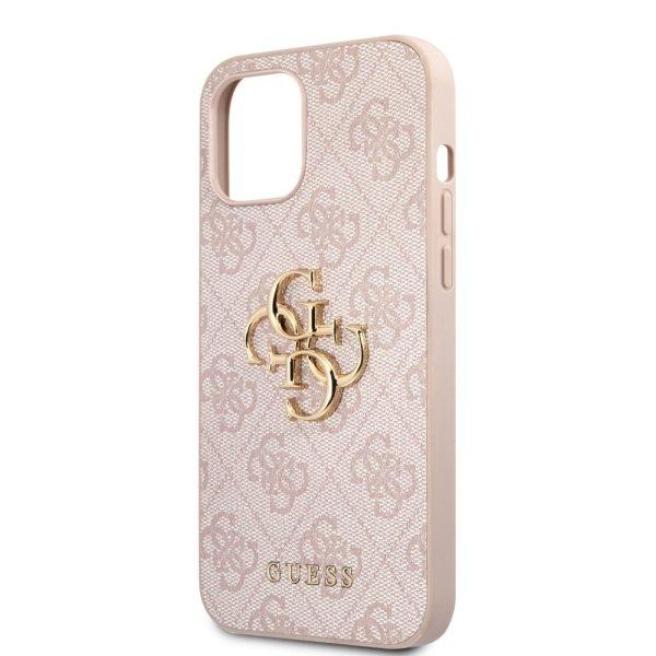 Guess Apple iPhone 12 / 12 Pro 2020 (6.1) PU 4G Metal Logo hátlapvédő tok
pink (GUHCP12M4GMGPI)