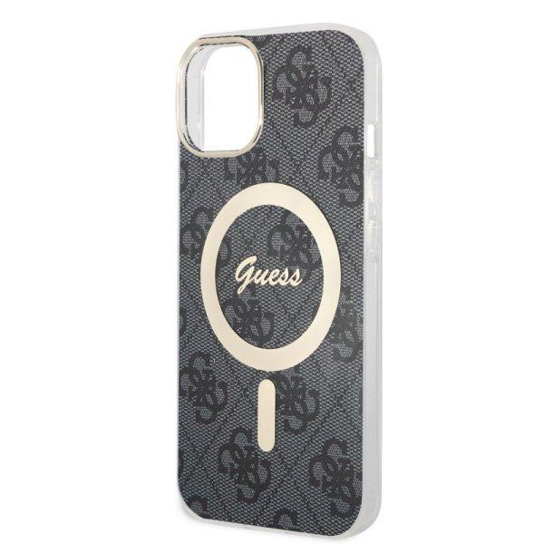 Guess Apple iPhone 13 (6.1) 4G IML MagSafe hátlapvédő tok fekete
(GUHMP13MH4STK)