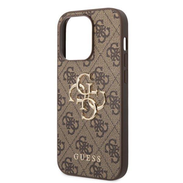 Guess Apple iPhone 15 Pro (6.1) PU 4G Metal Logo hátlapvédő tok barna
(GUHCP15L4GMGBR)