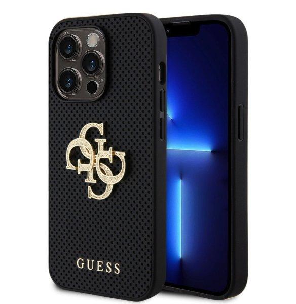 Guess Apple iPhone 15 Pro (6.1) PU Perforated 4G Glitter Metal Logo
hátlapvédő tok fekete (GUHCP15LPSP4LGK)