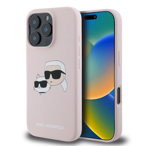 Karl Lagerfeld Liquid Silicone K&CH Heads Apple iPhone 16 Pro Max (6.9) MagSafe
hátlapvédő tok pink (KLHMP16XSKCHPPLP)