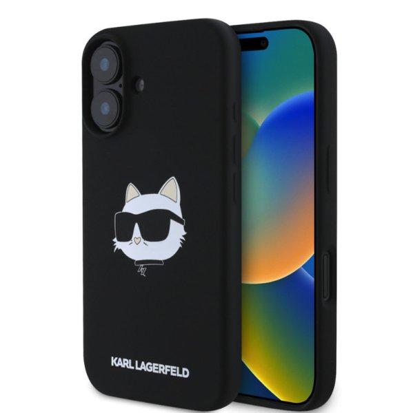 Karl Lagerfeld Liquid Silicone Choupette Head MagSafe Apple iPhone 16 (6.1)
hátlapvédő tok fekete (KLHMP16SSCHPPLK)