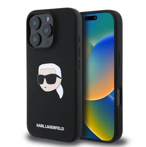 Karl Lagerfeld Liquid Silicone Karl Head MagSafe Apple iPhone 16 Pro (6.3)
hátlapvédő tok fekete (KLHMP16LSKHPPLK)