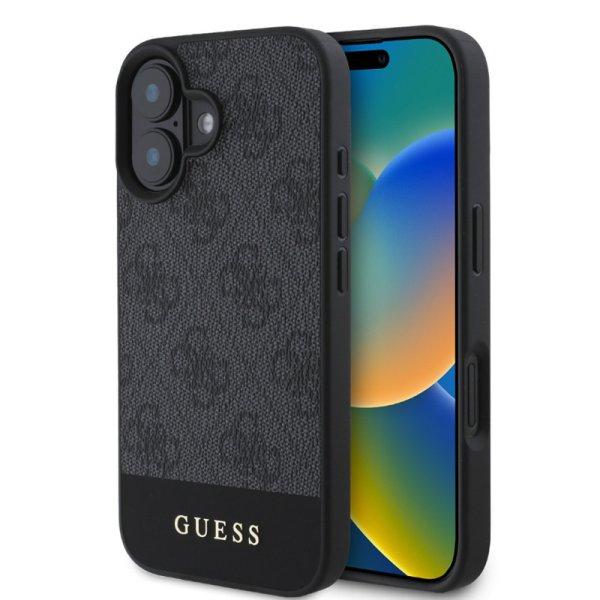 Guess PU 4G Stripe Apple iPhone 16 Pro Max (6.9) hátlapvédő tok szürke
(GUHCP16XG4GLGR)