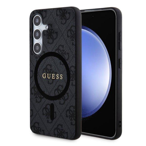 Guess PU Leather MagSafe Samsung S921 Galaxy S24 (2024) hátlapvédő tok fekete
(GUHMS24SG4GFRK)