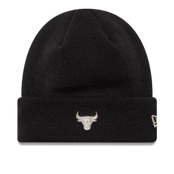 Téli Sapka New Era Knit Medium NBA Metallic Cuff Beanie Black