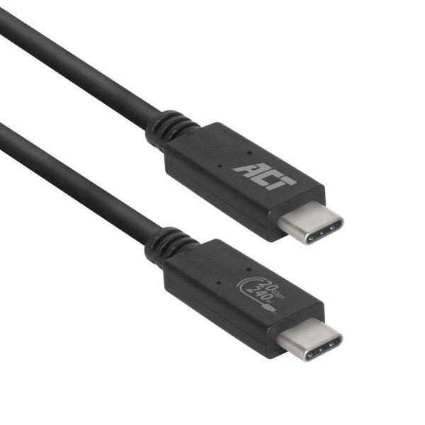 ACT AC7431 USB4 20Gbps connection cable C male - C male 1m USB-IF certified