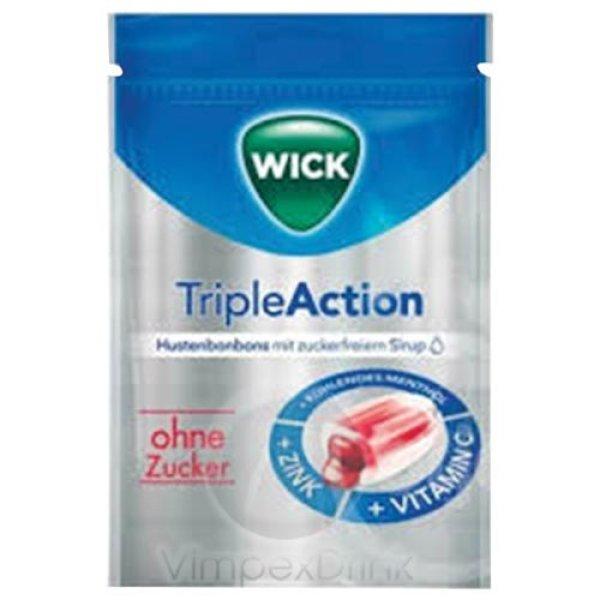 Wick Triple Action torokcukorka cukormentes 72g