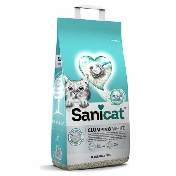 SANICAT MACSKAALOM CLUMPING WHITE ILLATMENT CSOM BENTONIT 10L