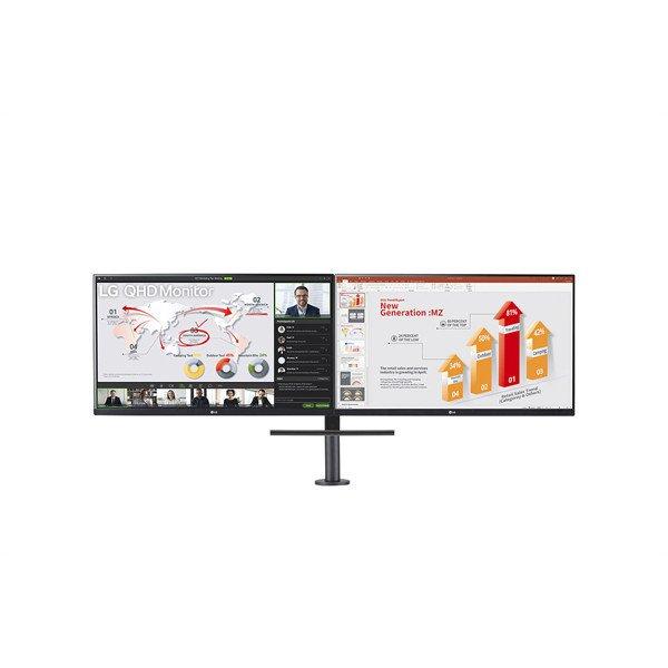 LG monitor 27QP88DP, 27" méretű QHD IPS Ergo monitor USB Type-C™
csatlakozóval és Daisy Chain kapcsolási lehetőséggel