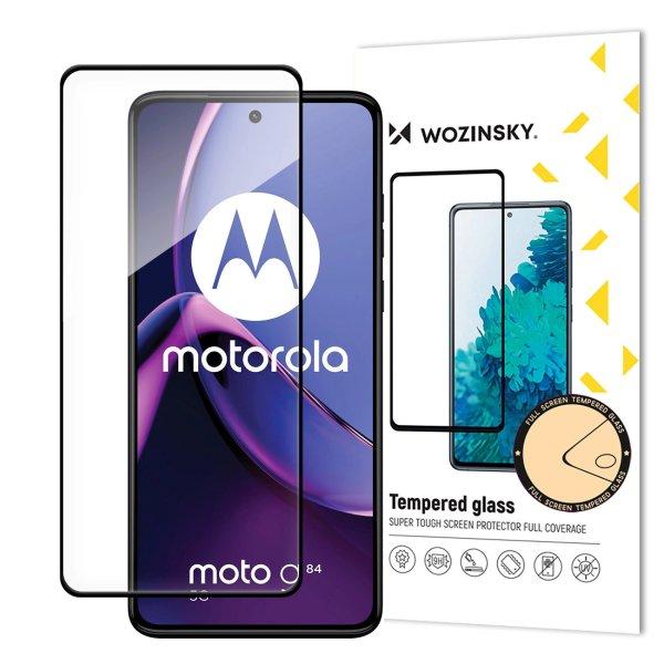 Edzett üveg Wozinsky Edzett üveg Full Glue Motorola Moto G84 teljes
képernyőshöz, kerettel - fekete