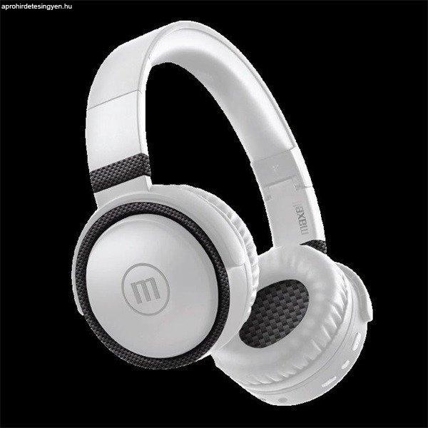 MAXELL Fejhallgató, BT-B52, headset, integrált mikrofon, Bluetooth & 3.5mm
Jack, Fekete-fehér