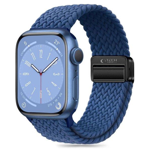 Tech-Protect NYLONMAG óraszíj sötétkék, Apple Watch 42mm / 44mm / 45mm /
49mm készülékhez