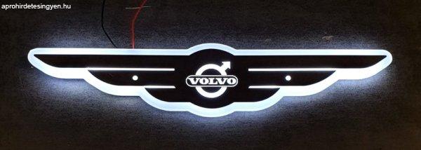 VOLVO inox szárnyas dísz HÁTTÉRVILÁGÍTÁSSAL