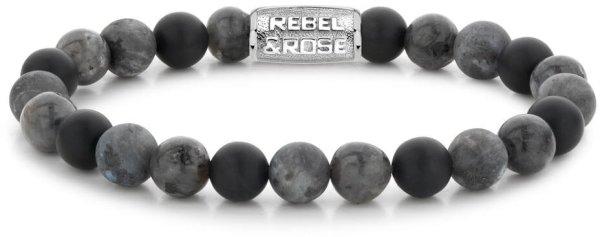 Rebel&Rose Gyöngy karkötő szürke Grey Rocks RR-80069-S 16,5
cm - S