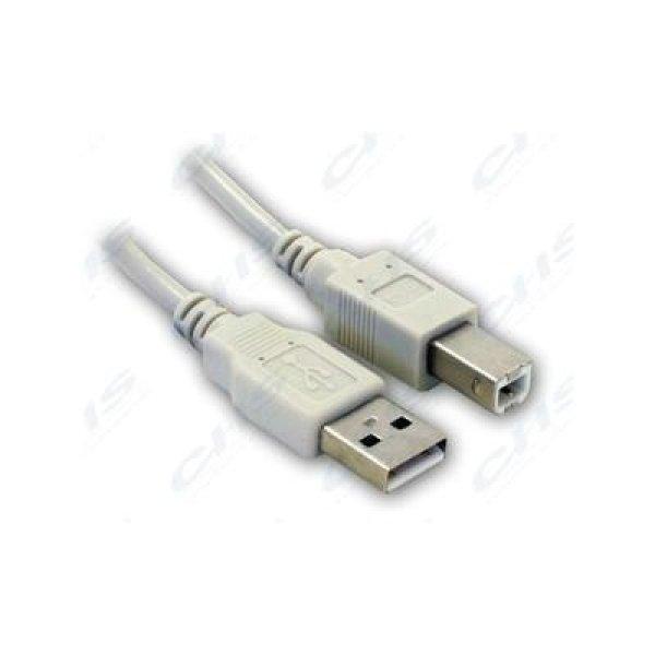 WIRETEK kábel USB Összekötő A-B, 5m, Male/Male