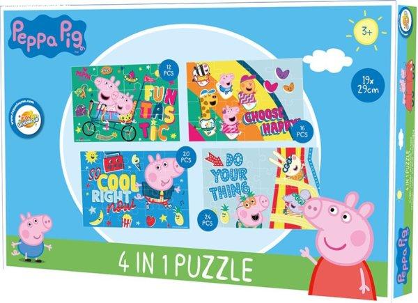 Peppa malac puzzle 4 az 1-ben