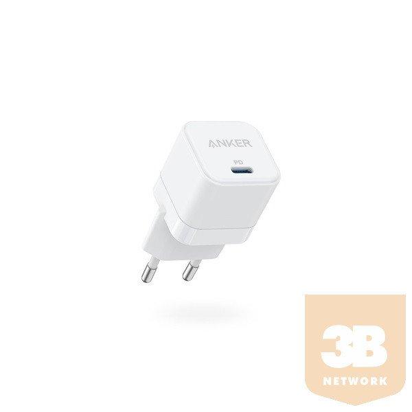 ANKER PowerPort III Cube Hálózati Töltő, 20W USB-C, fehér - A2149G21