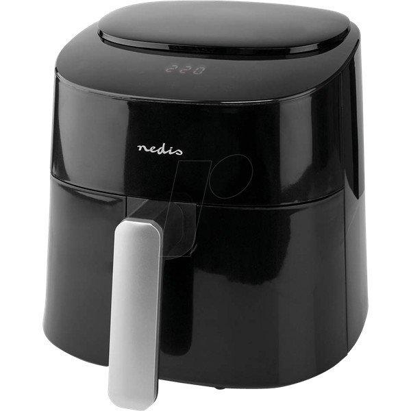 NEDIS KAAF160BK forrólevegős sütő, űrtartalom: 4,2 L, időzítő: 240 perc,
digitális, teljesítmény: 1500W, 8 programos