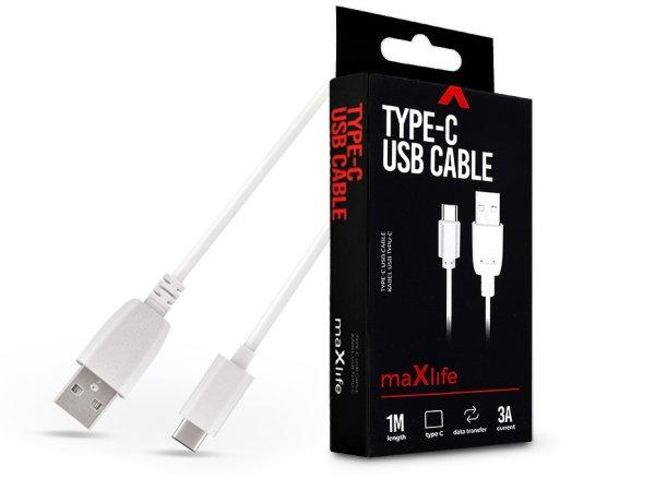 Maxlife USB - USB Type-C adat- és töltőkábel 1 m-es vezetékkel - Maxlife
USB Type-C Cable - 5V/3A - fehér