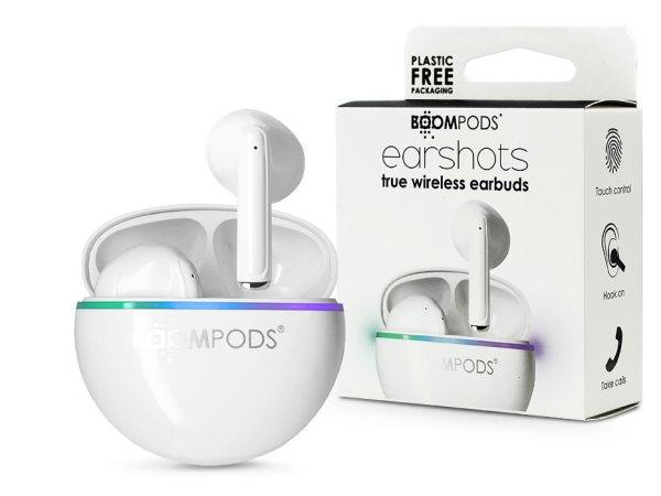 Boompods TWS Bluetooth sztereó headset v5.3 + töltőtok - Boompods EarShots
TWS with Charging Case - fehér