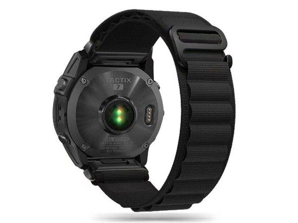 Garmin Fenix 5 / 6 / 6 Pro / 7 nylon óraszíj - Tech-Protect Nylon Pro - fekete