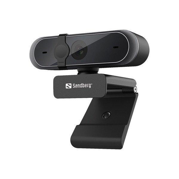 Sandberg Webkamera - USB Webcam Pro (2592x1944 képpont, 5 Megapixel, 30 FPS,
USB 2.0, univerzális csipesz, mikrofon)