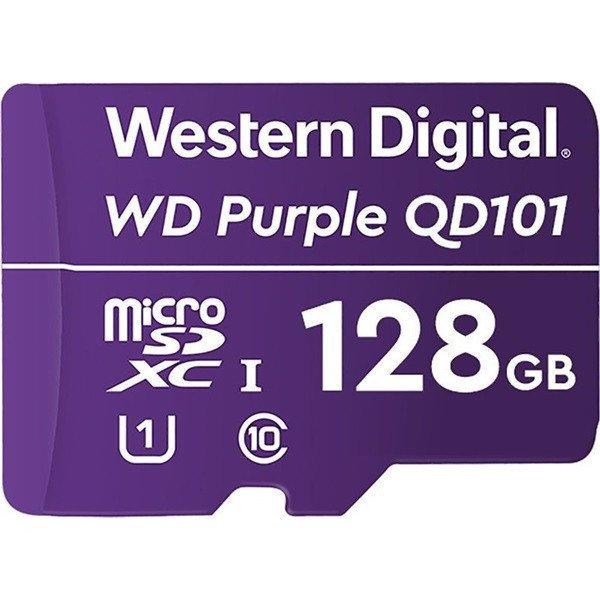 Western Digital MicroSD kártya - 128GB (microSDHC™, SDA 6.0, 24/7
működtetés, Purple)