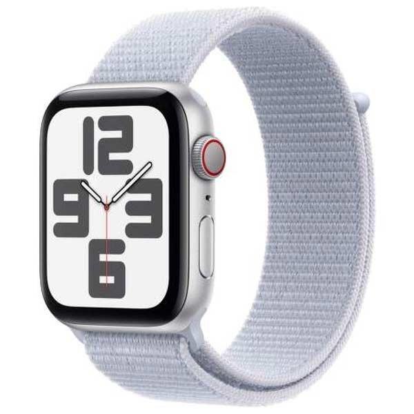 Apple Watch SE 2024 GPS + Cellular 44mm Silver Aluminium Case with Blue Cloud
Sport Loop